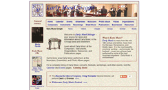 Desktop Screenshot of earlymusichicago.org