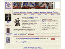 Tablet Screenshot of earlymusichicago.org